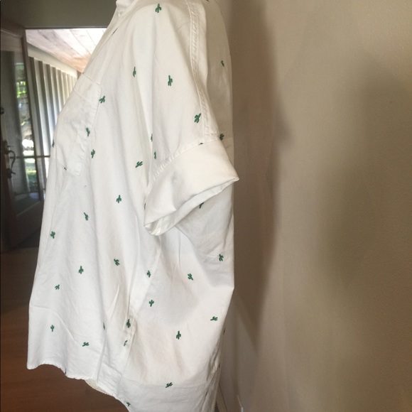 NWT Madewell Embroidered Cacti Button Down - Picture 3 of 4